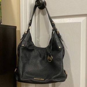 Michael Kors Black Leather Shoulder Bag